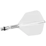 Fluturas si tija darts Target K-Shift transparent, fluturas No6 rotativ si tija scurta