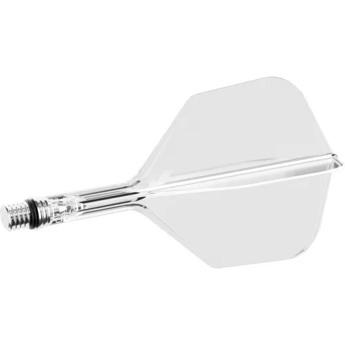 Fluturas si tija darts Target K-Shift transparent, fluturas No6 rotativ si tija scurta