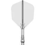 Fluturas si tija darts Target K-Shift transparent, fluturas No6 rotativ si tija scurta