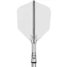  Fluturas si tija darts Target K-Shift transparent, fluturas No6 rotativ si tija scurta
