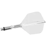 Fluturas si tija darts Target K-Shift transparent, fluturas rotativ No6 si tija medie