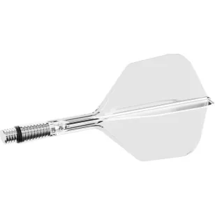   Fluturas si tija darts Target K-Shift transparent, fluturas rotativ No6 si tija medie