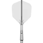 Fluturas si tija darts Target K-Shift transparent, fluturas rotativ No6 si tija medie