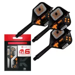 Fluturas si tija darts Target K-Flex Game Over, fluturas No6 si tija medie