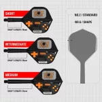 Fluturas si tija darts Target K-Flex Game Over, fluturas No2 si tija lunga
