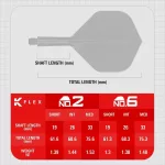 Fluturas si tija darts Target K-Flex Game Over, fluturas No2 si tija lunga