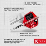 Fluturas si tija darts Target K-Flex Press Start, fluturas No6 si tija lunga