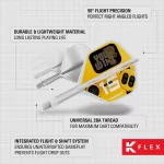 Fluturas si tija darts Target K-Flex You Win, fluturas No6 si tija medie