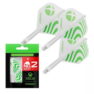   Fluturas si tija darts Target XBOX K-Flex, fluturas No2 si tija scurta