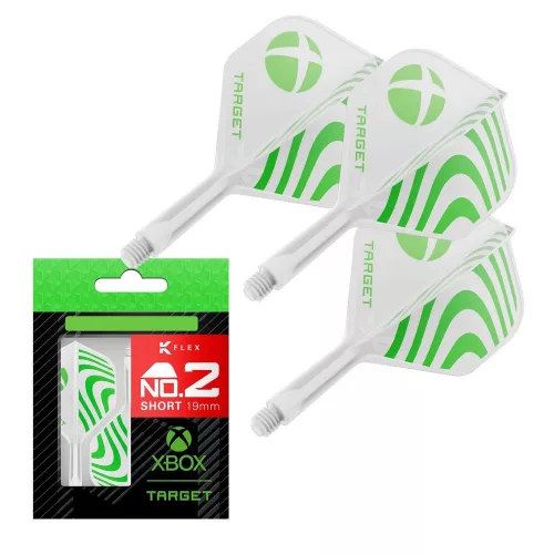 Fluturas si tija darts Target XBOX K-Flex, fluturas No2 si tija scurta