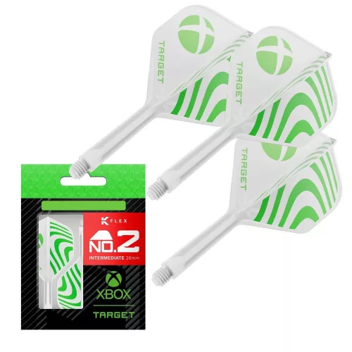 Fluturas si tija darts Target XBOX K-Flex, fluturas No2 si tija medie