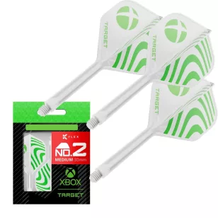   Fluturas si tija darts Target XBOX K-Flex, fluturas No2 si tija lunga