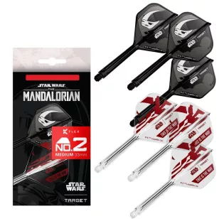   Flututas si tija darts STAR WARS TARGET K-Flex Mandalorian multi-pack, fluturas No2 si tija lunga