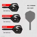 Flututas si tija darts STAR WARS TARGET K-Flex Mandalorian multi-pack, fluturas No6 si tija scurta