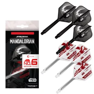   Flututas si tija darts STAR WARS TARGET K-Flex Mandalorian multi-pack, fluturas No6 si tija lunga