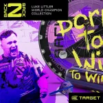 Fluturas si tija darts Target K-Flex Luke Littler Born To Win, fluturas No6 si tija medie
