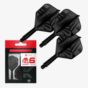  Fluturas si tija K-Flex Flight Black, fluturas No6 si tija scurta