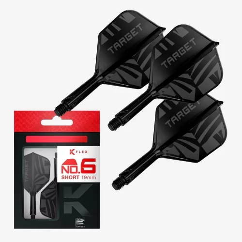 Fluturas si tija K-Flex Flight Black, fluturas No6 si tija scurta