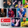   Fluturas si tija darts Target K-Flex Flight Black, fluturas No6 toll si tija medie