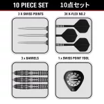 Set sageti darts steel Target Japan SP Black Marque Blaze, 23g 90% wolfram