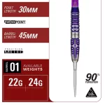 Set sageti darts steel Target Japan Kasumi Sato Endeavour G3, 22g 90% wolfram