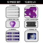 Set sageti darts steel target Japan kasumi Sato Endeavour G3, 24g 90% wolfram