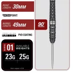 Set sageti darts steel Target Japan Black Marque Eclipse, 23g 90% wolfram