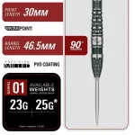 Set sageti darts Target Japan SP Prime Series Tan Phuay Wei PW G3, 23g 90% wolfram