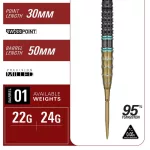 Set sageti darts steel target Japan Mikuru zuzuki The Miracle G7.5, 24g 95% wolfram