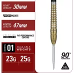 Set sageti darts steel Target japan Harith Lim Hot Shot G3, 23g 90% wolfram