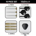 Set sageti darts steel Target japan Harith Lim Hot Shot G3, 23g 90% wolfram