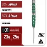 Set sageti darts steel Target Japan Sakai Xeno G1, 23g 90% wolfram