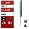 Set sageti darts steel Target Japan Sakai Xeno G1, 25g 90% wolfram