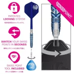 Set sageti darts steel TARGET JAPAN Toru Suzuki Sereno G3, 24g 90% wolfram