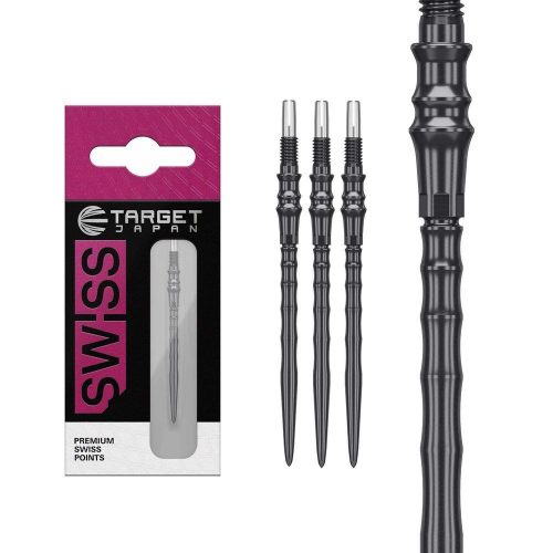 Varf darts Target Japan Premium Swiss Point negru, 40mm