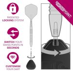 Varf darts Target Japan Premium Swiss Point negru, 40mm