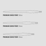 Varf darts Target Japan Premium Swiss Point albastru, 35mm