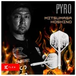 Fluturas si tija darts target Japan K-Flex Pyro, fluturas No2 si tija scurta