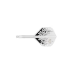 Fluturas si tija darts Target Japan K-Flex Pyro alb, fluturas No2 si tija lunga