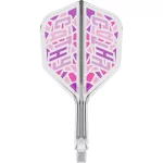 Fluturas si tija darts Target Japan K-Flex Cathy Leung transparent roz, No6 si tija scurta