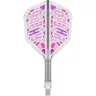   Fluturas si tija darts Target Japan K-Flex Cathy Leung transparent roz, No6 si tija scurta