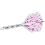 Fluturas si tija darts Target Japan K-Flex Cathy leung transparent roz, No6 si tija lunga