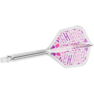   Fluturas si tija darts Target Japan K-Flex Cathy leung transparent roz, No6 si tija lunga