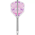 Fluturas si tija darts Target Japan K-Flex Cathy leung transparent roz, No6 si tija lunga