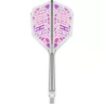   Fluturas si tija darts Target Japan K-Flex Cathy leung transparent roz, No6 si tija lunga