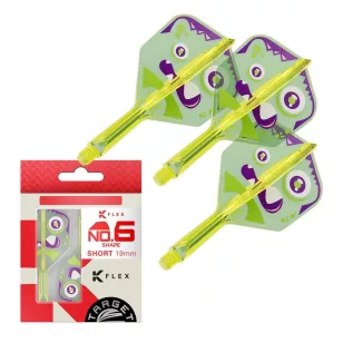   Fluturas si tija darts Target Japan K-Flex Motomu Sakai XENO, fluturas No6 si tija scurta
