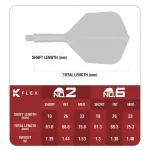 Fluturas si tija darts Target Japan K-Flex Motomu Sakai XENO, fluturas No6 si tija scurta