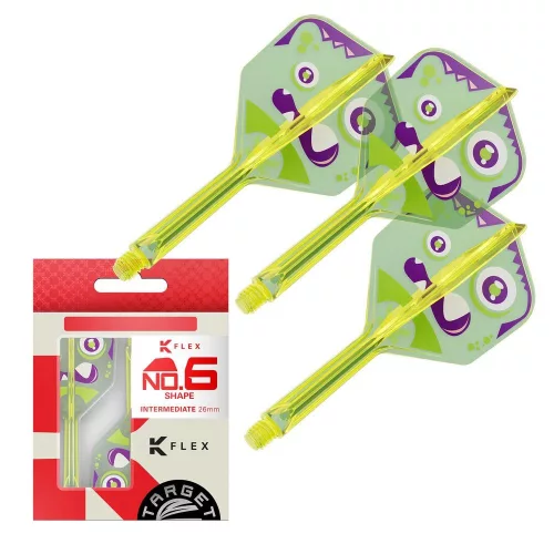 Fluturas si tija darts Target Japan K-Flex Motomu Sakai XENO, fluturas No6 si tija medie
