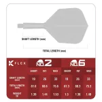 Fluturas si tija darts Target Japan K-Flex Pyro G2, fluturas no6 si tija medie