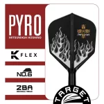 Fluturas si tija darts Target Japan K-Flex Pyro G2, fluturas no6 si tija medie